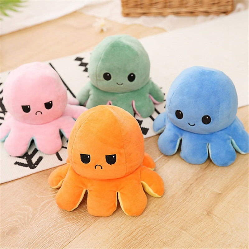 Double Sided Flip Octopus Plush Toy