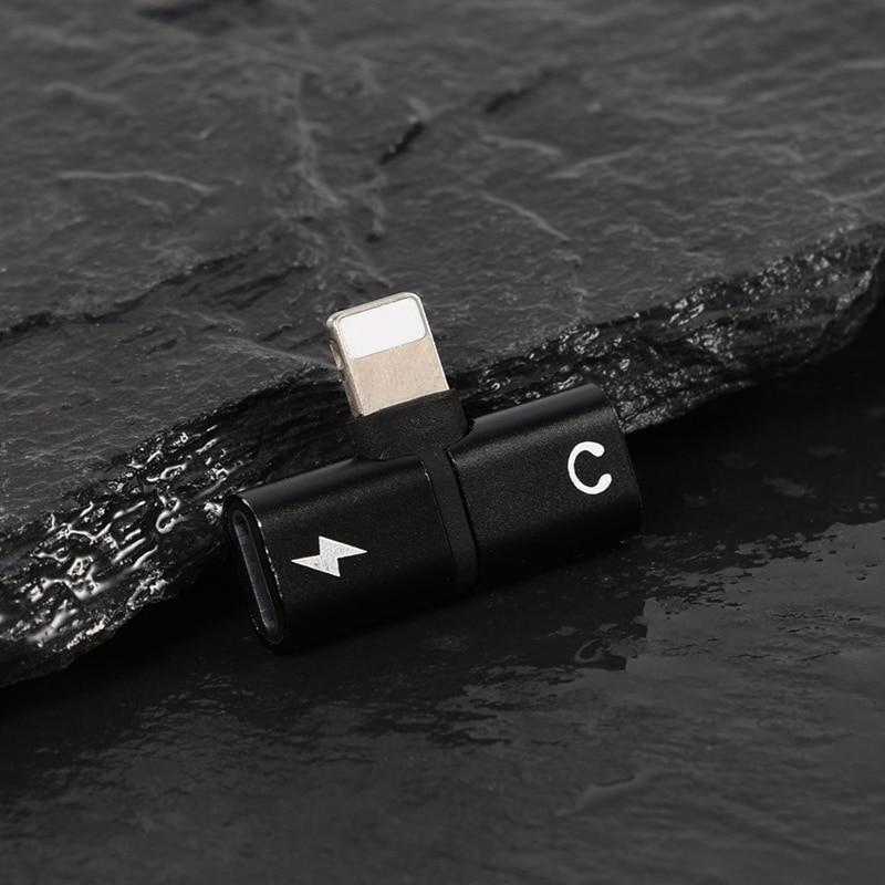 T-shaped 2-in-1 Dual-port Headphone Charger Adapter