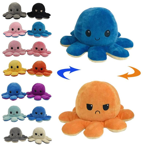 Double Sided Flip Octopus Plush Toy